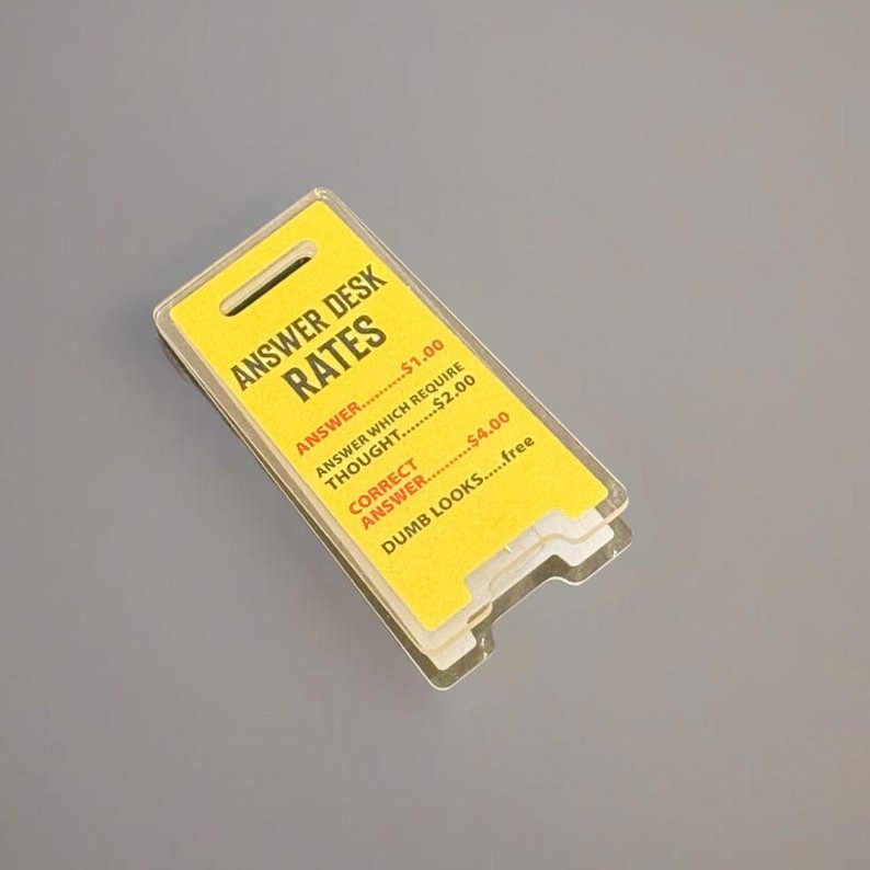 Mini Floor Sign | Funny desktop accessories