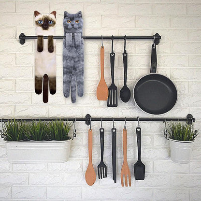 🎁 Early Christmas Sale — Up to 49% OFF! 🎅 Funny Cat Hand Towels(Buy More Save More)