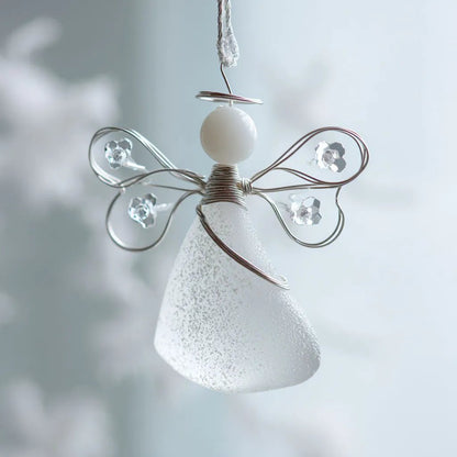 LAST DAY 49% OFF🌊Handmade Sea Glass Angel Ornament(Buy 4 Free Shipping Now)