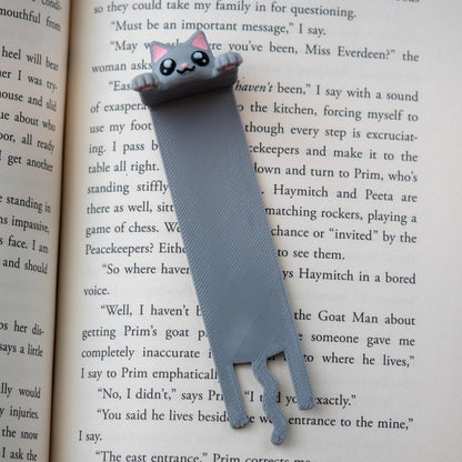 Hanging Cat Bookmark | White Elephant Gift