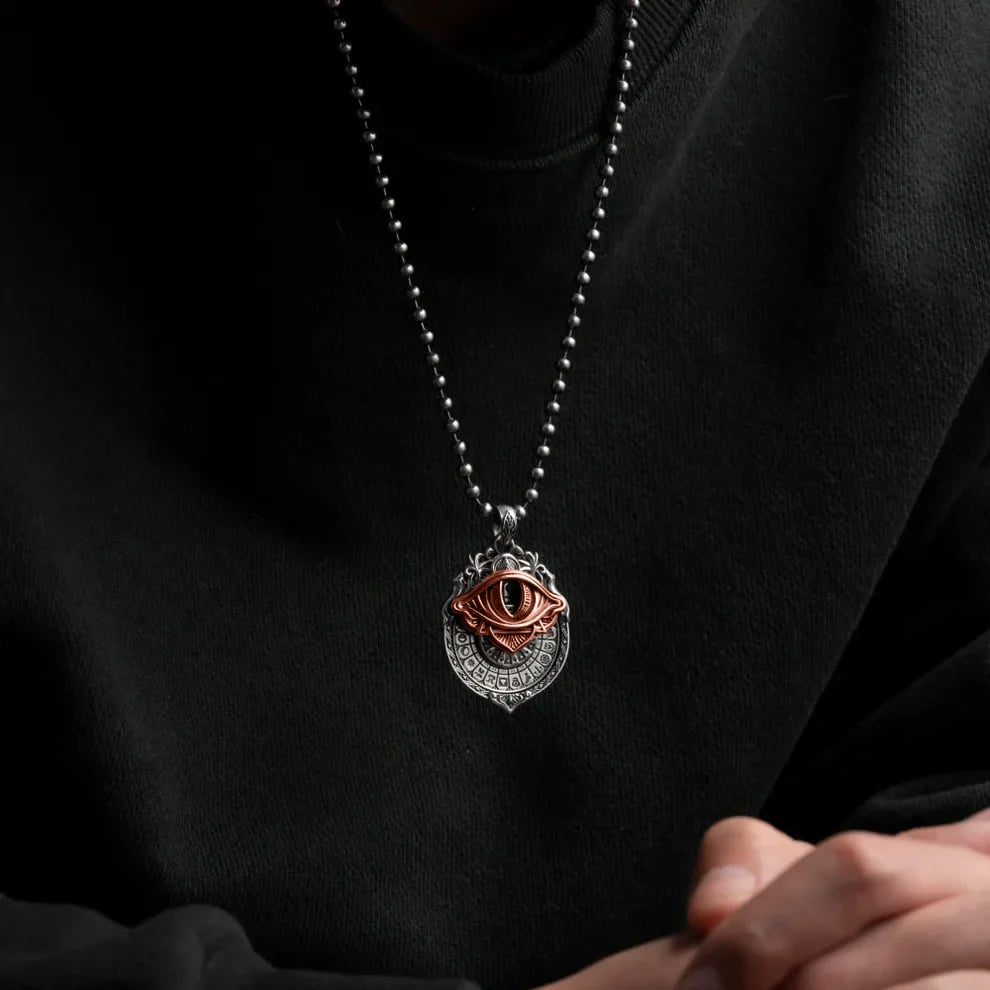 🔥👁️‍🗨️Handmade Tarot Vision Pendant: Connect to Cosmic Wisdom Anytime(Buy 2 Free Shipping Now))