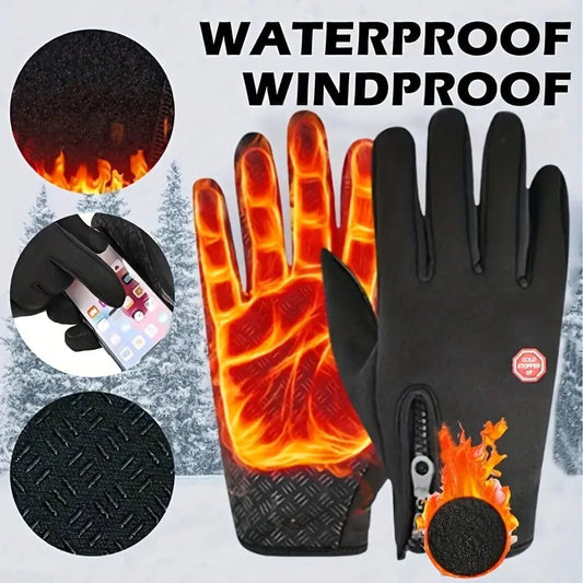 🏆Ultimate Waterproof & Windproof Thermal Non-Slip Gloves(Buy 4 Free Shipping Now)