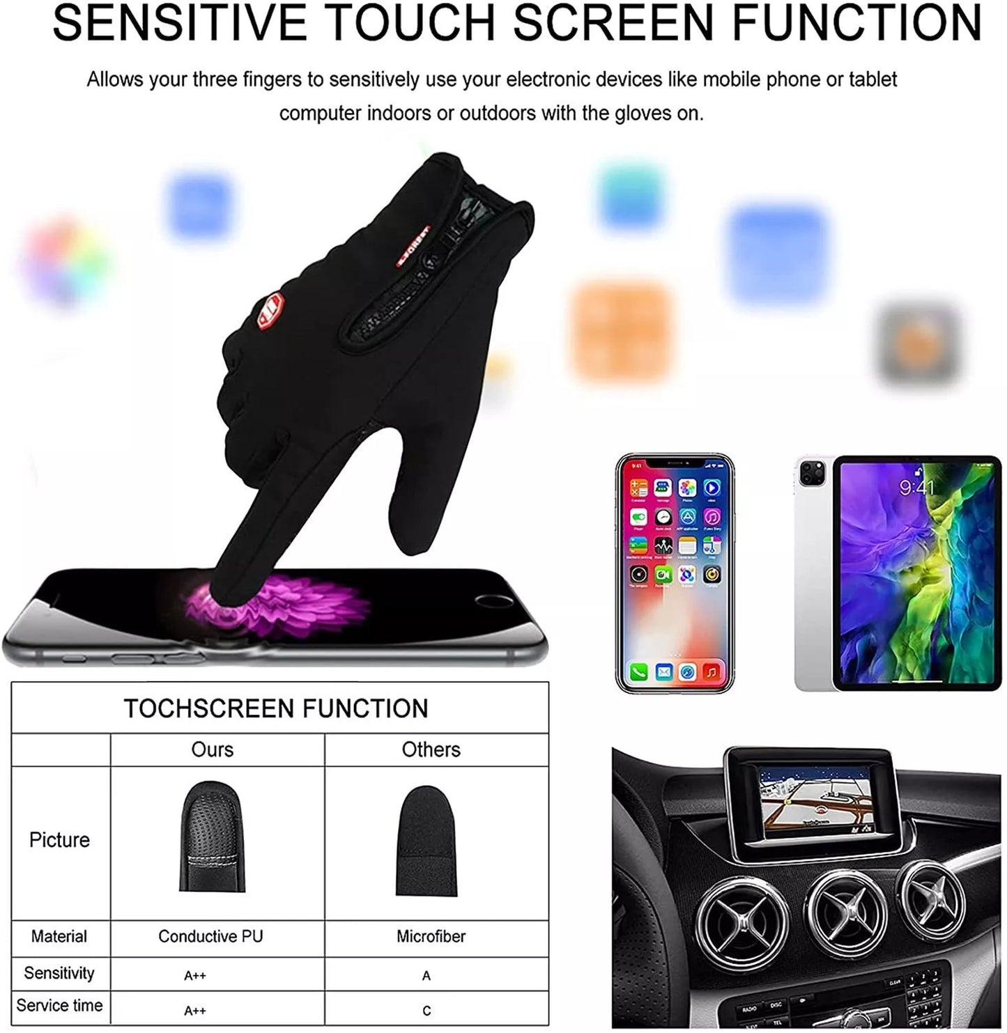 🏆Ultimate Waterproof & Windproof Thermal Non-Slip Gloves(Buy 4 Free Shipping Now)