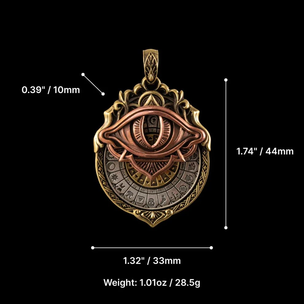 🔥👁️‍🗨️Handmade Tarot Vision Pendant: Connect to Cosmic Wisdom Anytime(Buy 2 Free Shipping Now))