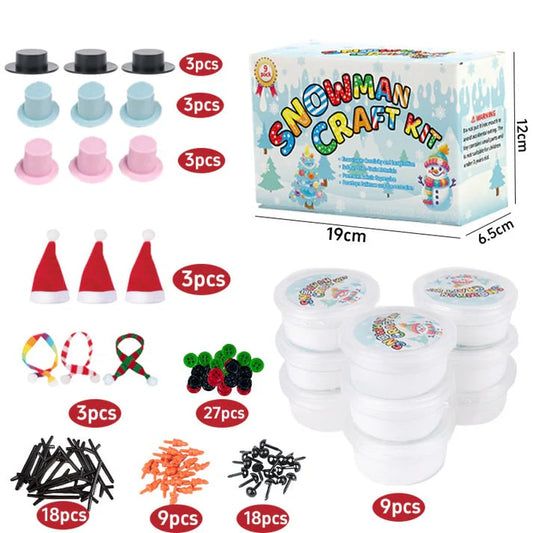 🔥Last Day 49% OFF - 🎁Create your very own unique snowman!☃️ -✨[DIY Christmas Snowman Crafts Sets for Kids]✨