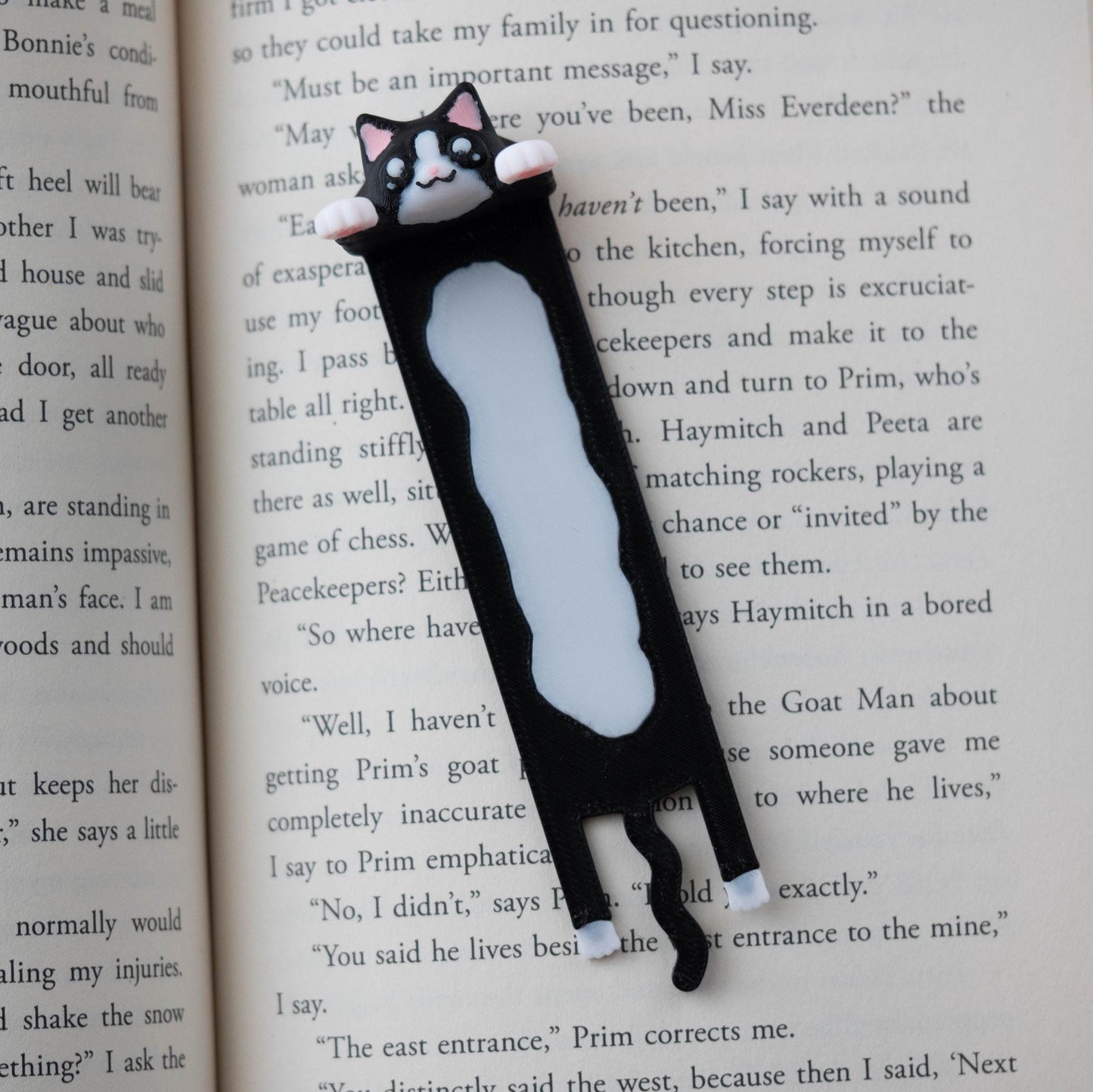 Hanging Cat Bookmark | White Elephant Gift