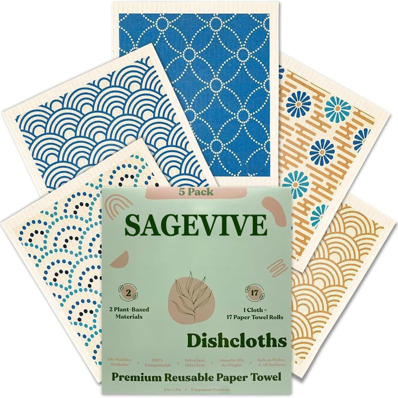 Dishcloths for Kitchen & Cleaning | 5 Pack