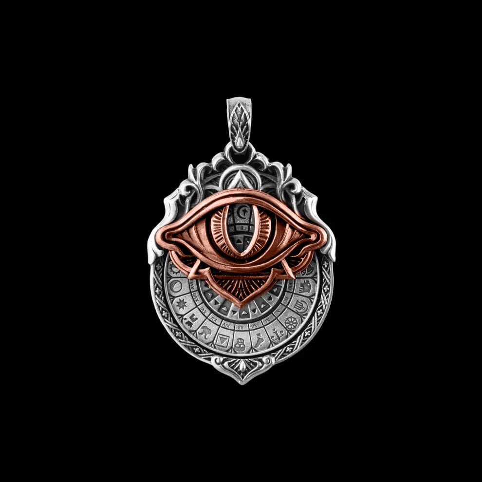 🔥👁️‍🗨️Handmade Tarot Vision Pendant: Connect to Cosmic Wisdom Anytime(Buy 2 Free Shipping Now))