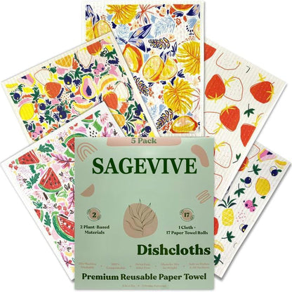 Dishcloths for Kitchen & Cleaning | 5 Pack