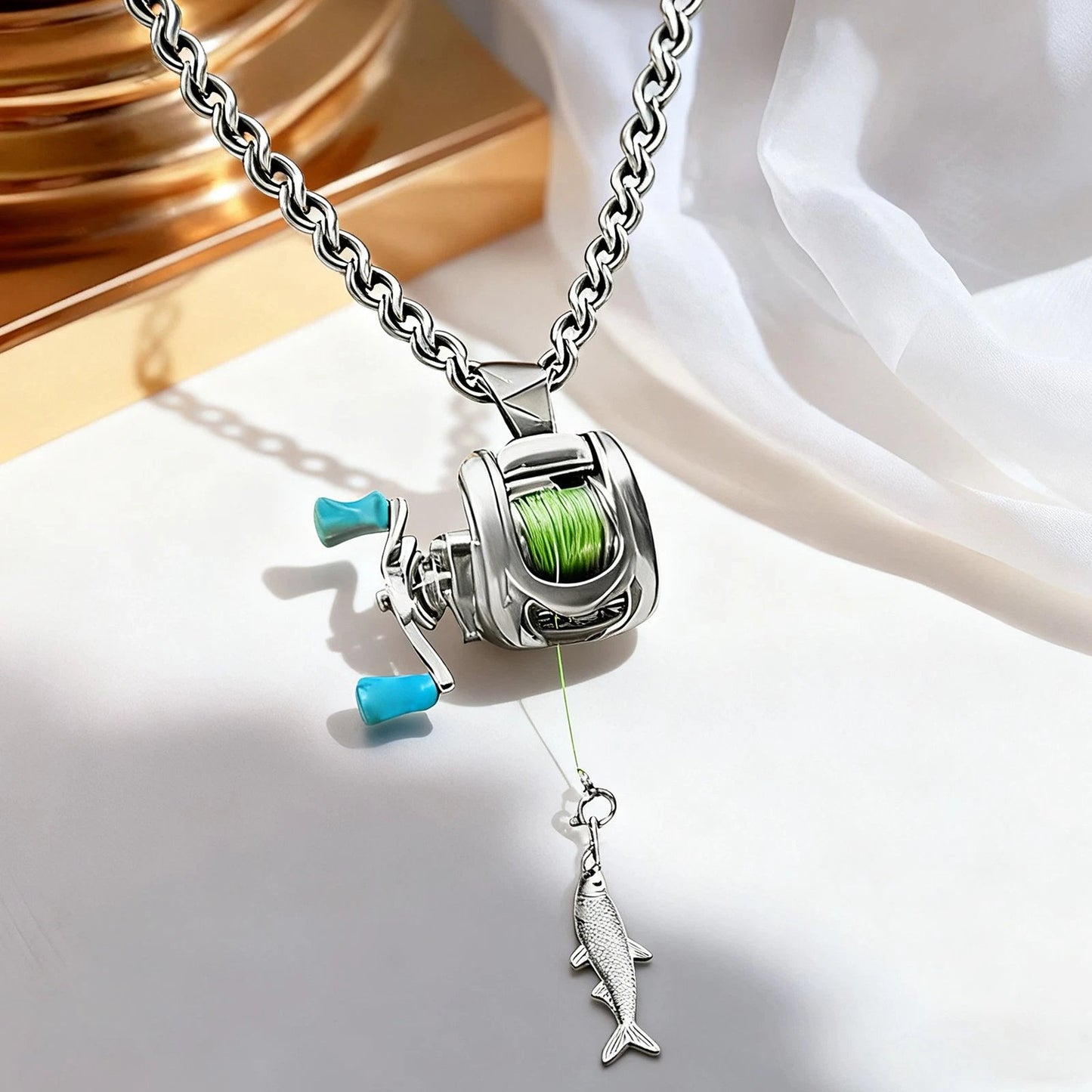 🎁Christmas Sale 49% OFF🎅Fishing Reel Jewelry Set(Buy 2 Free Shipping)