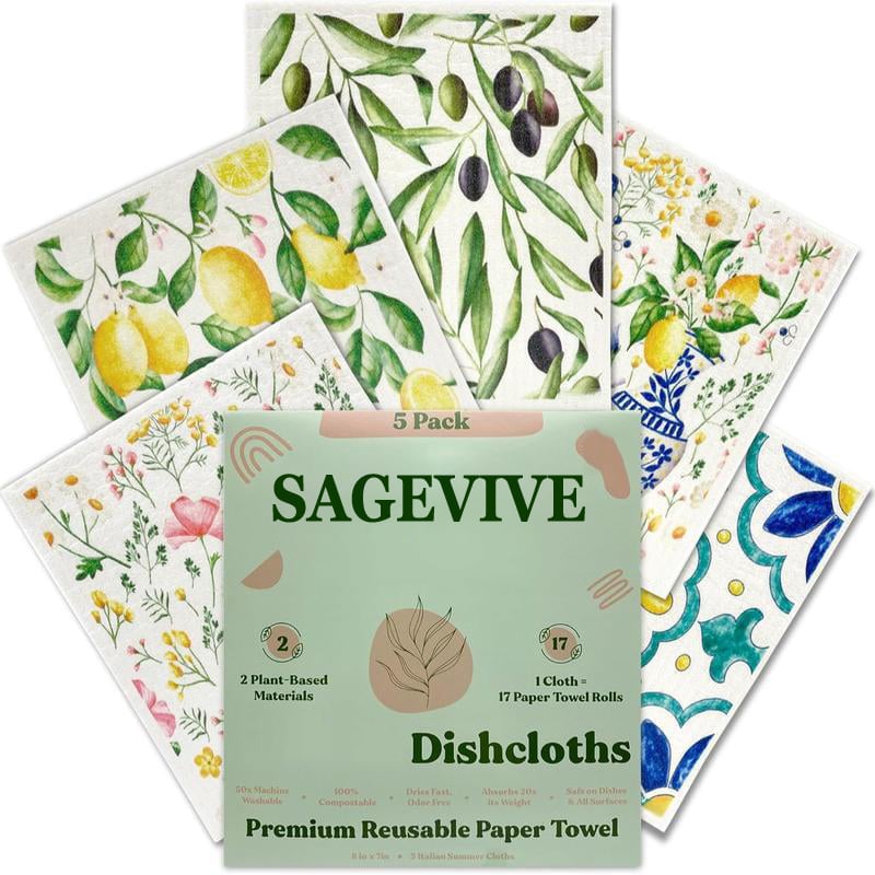 Dishcloths for Kitchen & Cleaning | 5 Pack