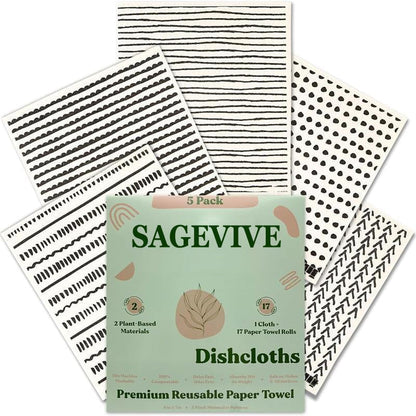 Dishcloths for Kitchen & Cleaning | 5 Pack