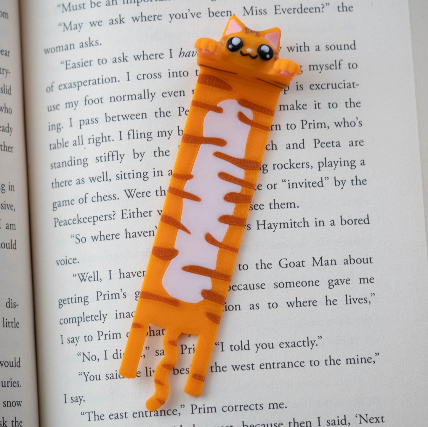 Hanging Cat Bookmark | White Elephant Gift