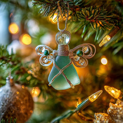 LAST DAY 49% OFF🌊Handmade Sea Glass Angel Ornament(Buy 4 Free Shipping Now)