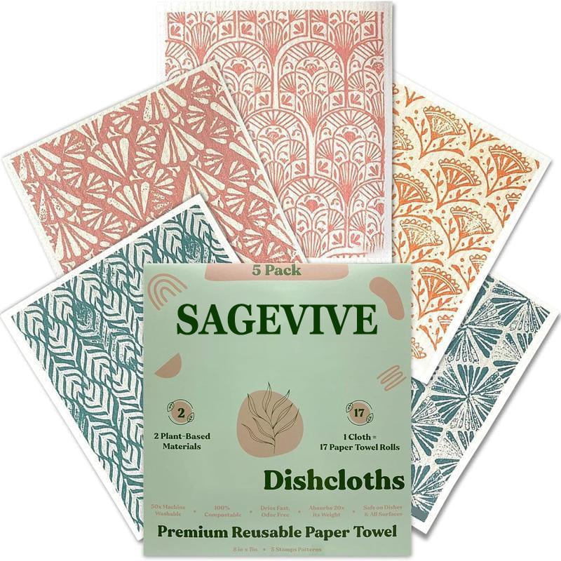 Dishcloths for Kitchen & Cleaning | 5 Pack